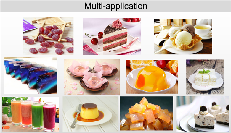 application of edible gelatin