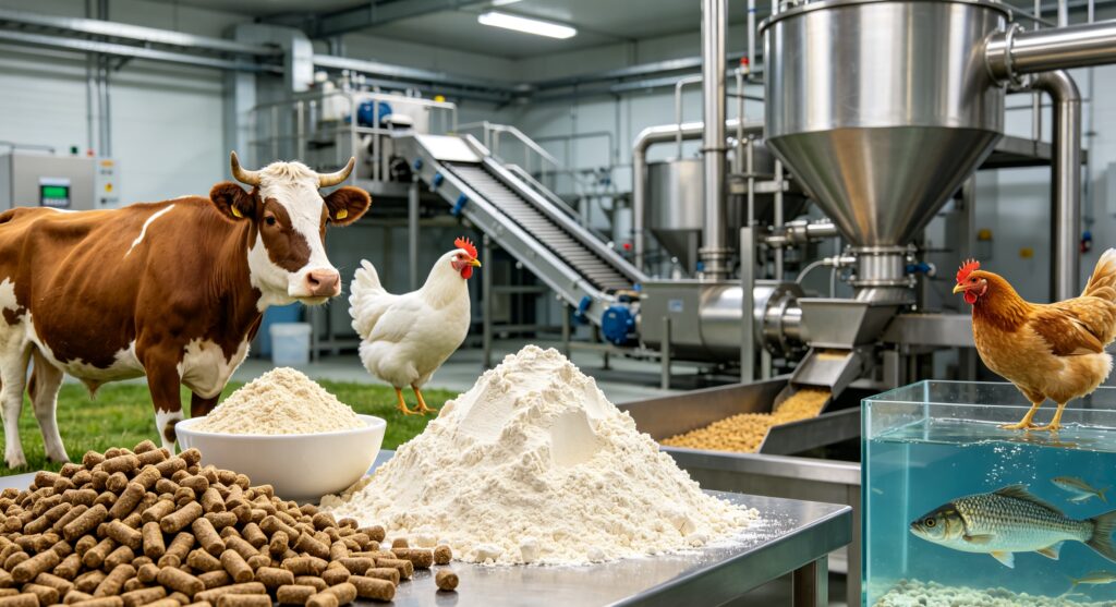 Industrial protein powder application